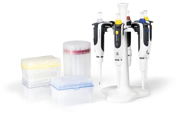 Brand Transferpette® S 705896 Paket-1 Model Tek Kanallı Ayarlanabilir 5’ li Mikropipet Seti, 5 pipet: D-2,5 (0,1-2,5µl), D-10 (0,5-10µl), D-20 (2-20µl), D-200 (20-200µl), D-1000 (100-1000µl)