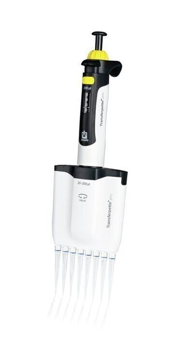 Brand Transferpette Pro-8 Model 8 Kanallı Ayarlanabilir Mikropipet, 50 - 1.250 µl	(706916)