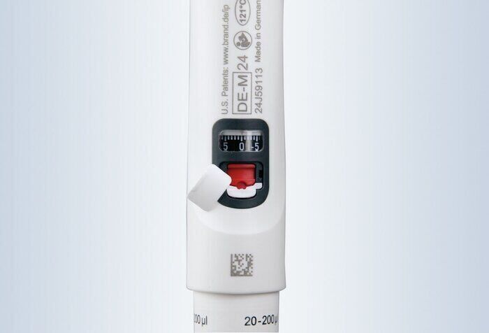 Brand Transferpette Pro-12 Model 12 Kanallı Ayarlanabilir Mikropipet, 20 - 200 µl (706930)