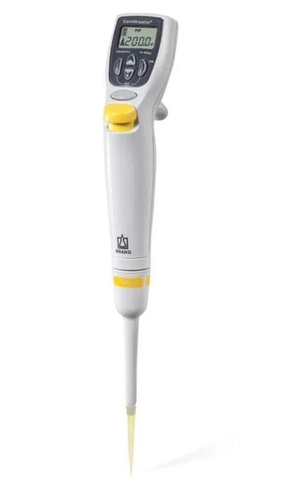 Brand Transferpette Electronic Model 10 - 200 µl Tek Kanallı Ayarlanabilir Elektronik Mikropipet (705303)