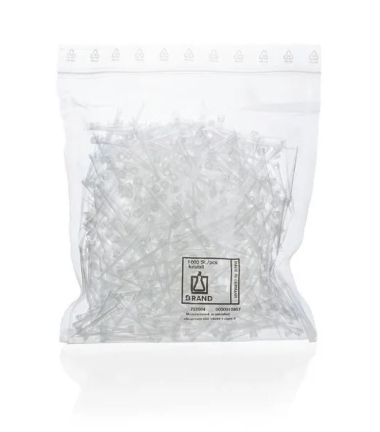Brand Nano-caps Pipet Ucu, 0,1 - 20 µl, PP, renksiz, non-steril (732002)