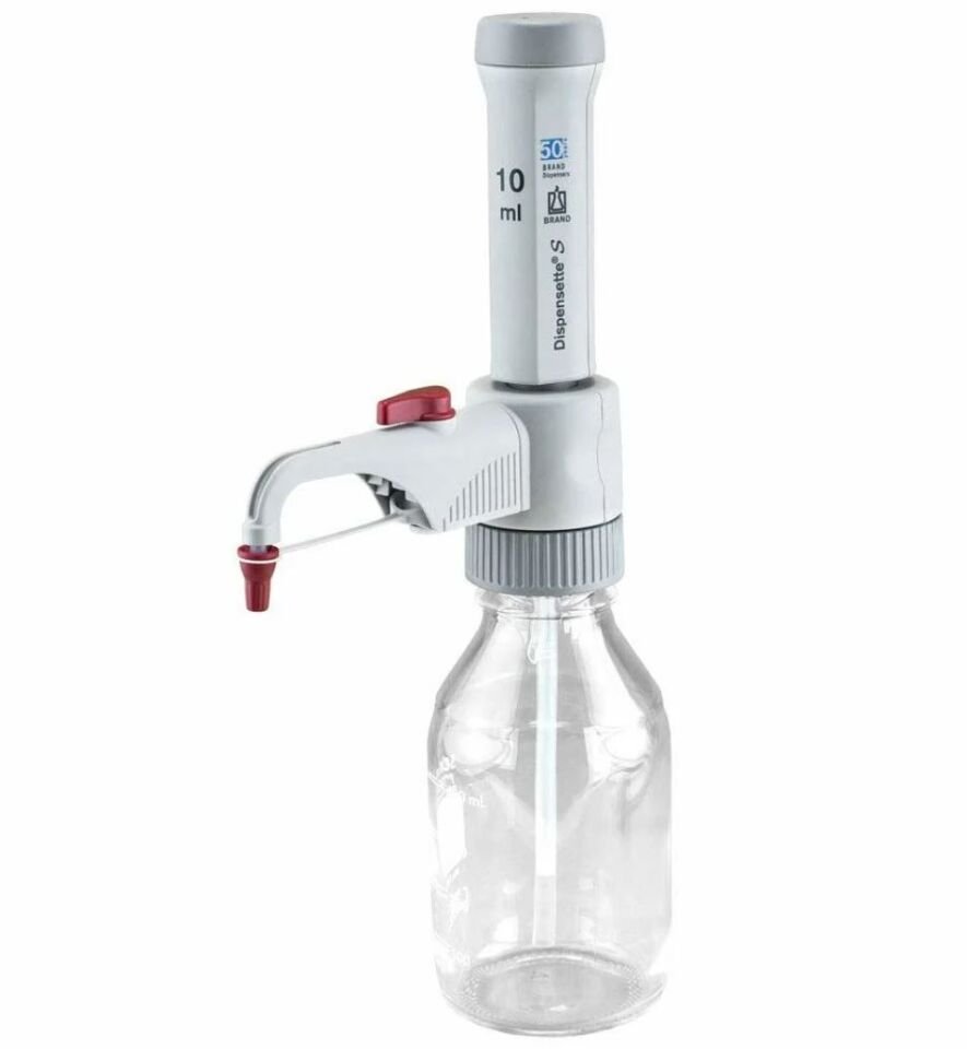 Brand Dispensette S Model 10 ml Sabit Hacimli, Vanalı, Analog Şişe Üstü Dispenser, 4600241