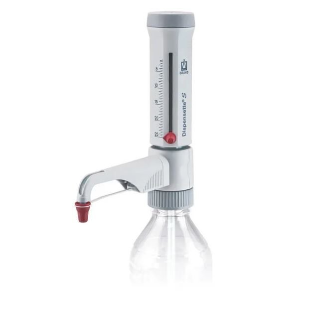 Brand Dispensette S Model 2,5 - 25 ml Ayarlanabilir Hacimli, Analog Şişe Üstü Dispenser, 4600150