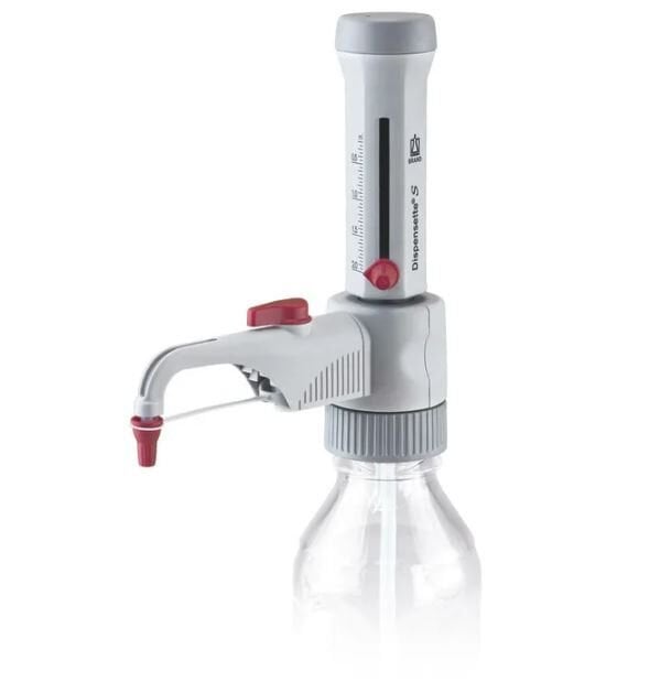 Brand Dispensette S Model 0,2 - 2 ml Ayarlanabilir Hacimli, Vanalı, Analog Şişe Üstü Dispenser, 4600121