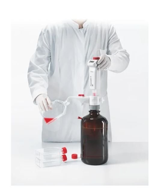 Brand Dispensette S Model 5-50 ml Ayarlanabilir Hacimli, Vanalı, Dijital Şişe Üstü Dispenser, 4600361