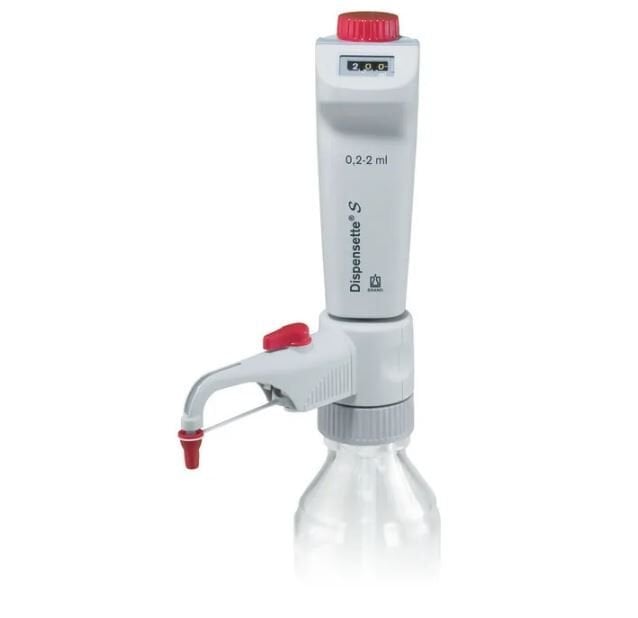 Brand Dispensette S Model 0,2-2 ml Ayarlanabilir Hacimli, Vanalı, Dijital Şişe Üstü Dispenser, 4600321