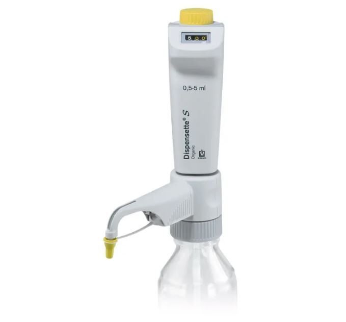 Brand Dispensette S Organic Model 0,5 - 5 ml Ayarlanabilir Hacimli, Vanalı Dijital Şişe Üstü Dispenser, 4630331