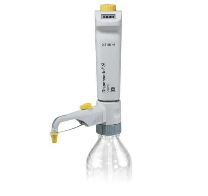 Brand Dispensette S Organic Model 2,5 - 25 ml Ayarlanabilir Hacimli, Vanalı Dijital Şişe Üstü Dispenser, 4630351