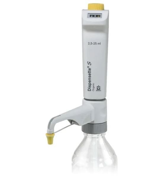 Brand Dispensette S Organic Model 2,5 - 25 ml Ayarlanabilir Hacimli, Dijital Şişe Üstü Dispenser, 4630350