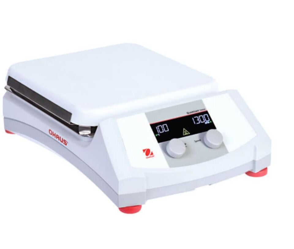 Ohaus Guardian 5000 Serisi e- G51HS10C Model Dijital Isıtıcılı Manyetik Karıştırıcı, 60-1600 rpm, Ortam+5-500°C, 18L Kapasite, 254 x 254 mm Seramik Plate