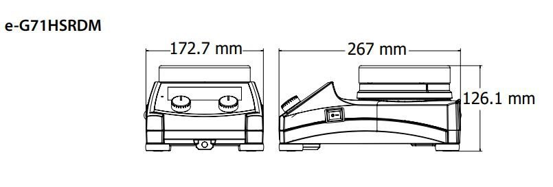 Ohaus Guardian 7000 Serisi e-G71HSRDM Model Dijital Isıtıcılı Manyetik Karıştırıcı, 60-1600 rpm, Ortam+5-380°C, 20L Kapasite, 135 mm Çapında Alüminyum Plate