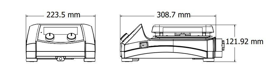 Ohaus Guardian 5000 Serisi e-G51ST07C Model Dijital Manyetik Karıştırıcı, 60 - 1600 rpm, 15 litre, 178 x 178 mm Seramik Plate