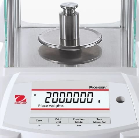 Ohaus Pioneer Serisi PX225D Model Semi-Mikro Terazi, 82 g/220 g Kapasite, 0,01 / 0,1 mg Hassasiyet