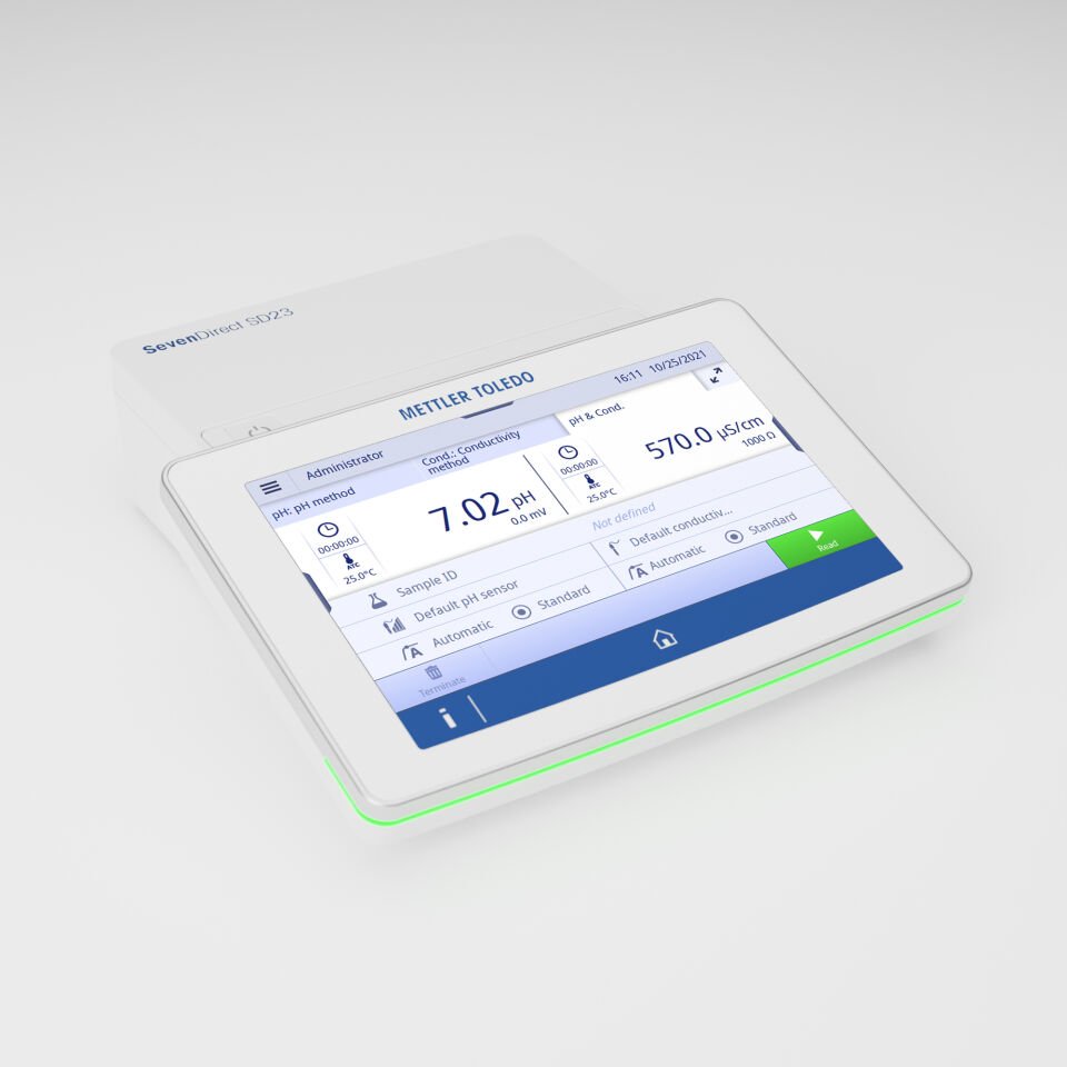 Mettler Toledo SevenDirect SD23-Kit Model Masaüstü pH ve İletkenlik Ölçüm Kiti (pH, mV, İletkenlik, TDS, Tuzluluk, Direnç, Sıcaklık ölçümü)