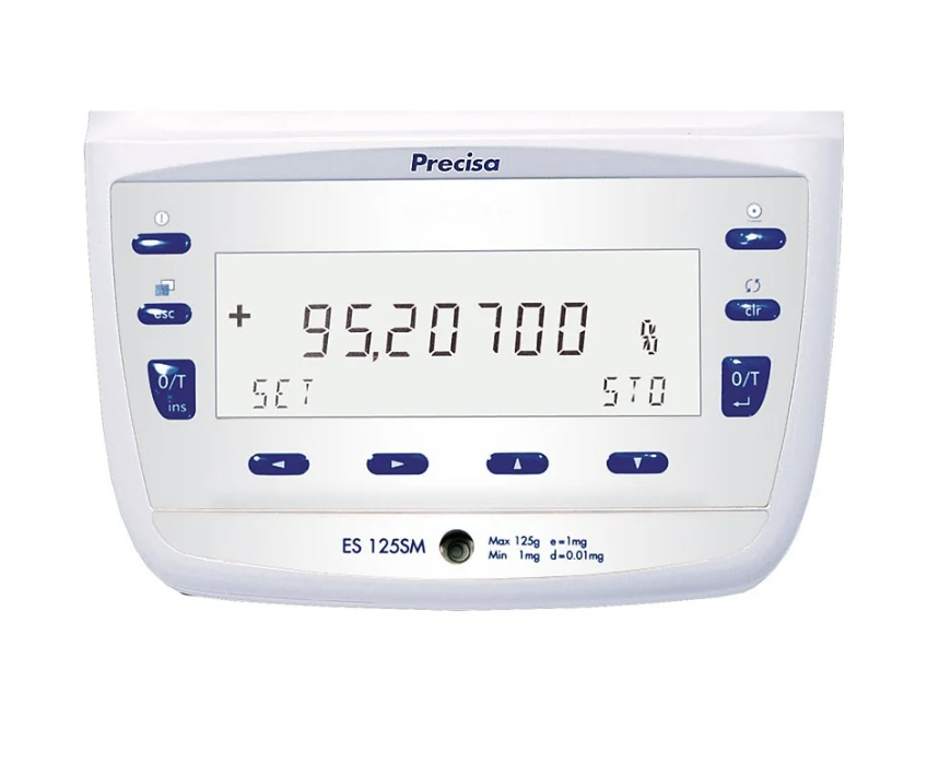 Precisa 360 Serisi ES 125SM Model Semi-Mikro Terazi, 125 g Kapasite, 0,01 mg Okunabilirlik