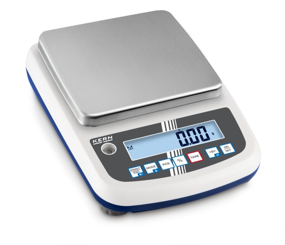 Kern PFB 6000-2 Model Hassas Terazi, 6 kg Kapasite, 0,01 g Okunabilirlik