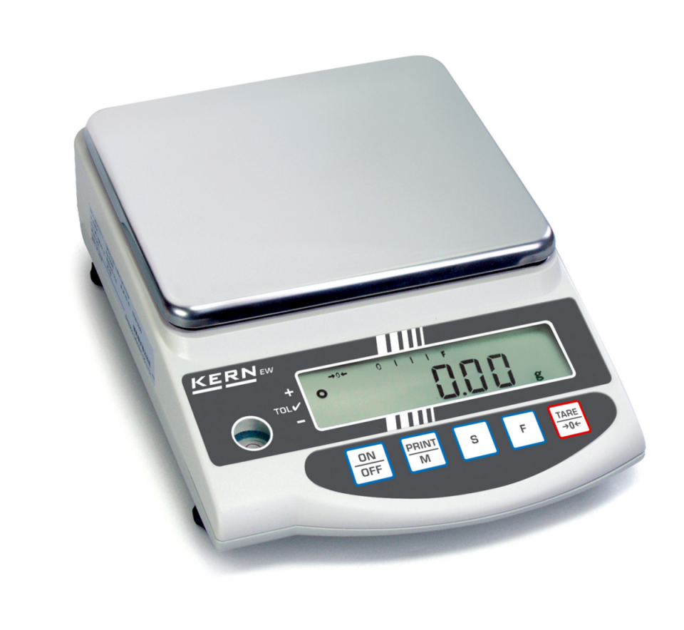 Kern EW 6200-2NM Model Hassas Terazi, 6200 g Kapasite, 0,01 g Okunabilirlik