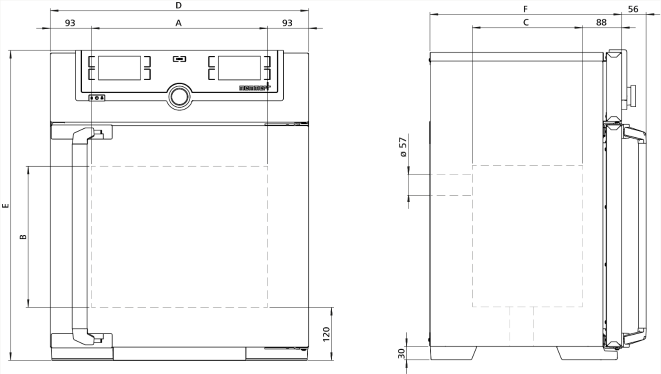 Memmert UN30Plus Model Etüv, Doğal Hava Dolaşımlı, 32 Litre, Ortam Sıcaklığı+5 - 300°C