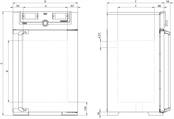 Memmert UN75Plus Model Etüv, Doğal Hava Dolaşımlı, 74 Litre, Ortam Sıcaklığı+5 - 300°C