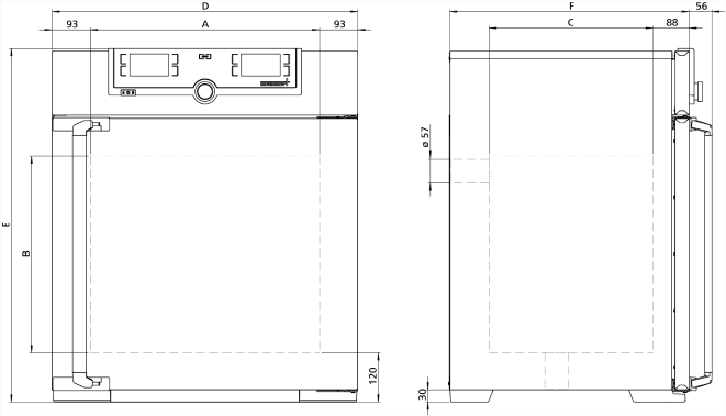Memmert UN110Plus Model Etüv, Doğal Hava Dolaşımlı, 108 Litre, Ortam Sıcaklığı+5 - 300°C
