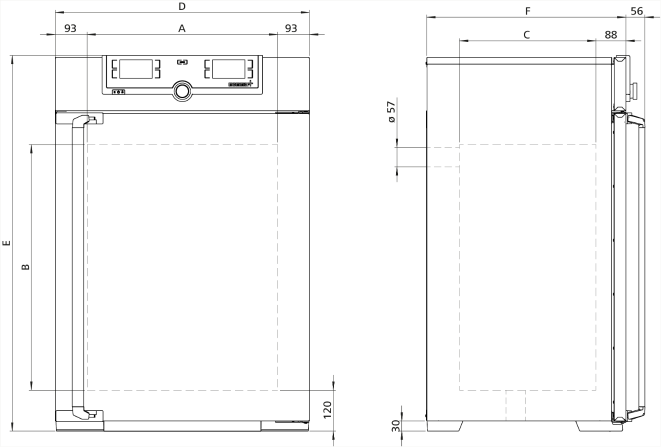 Memmert UN160Plus Model Etüv, Doğal Hava Dolaşımlı, 161 Litre, Ortam Sıcaklığı+5 - 300°C