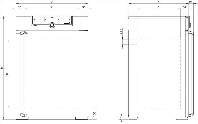 Memmert UN260Plus Model Etüv, Doğal Hava Dolaşımlı, 256 Litre, Ortam Sıcaklığı+5 - 300°C