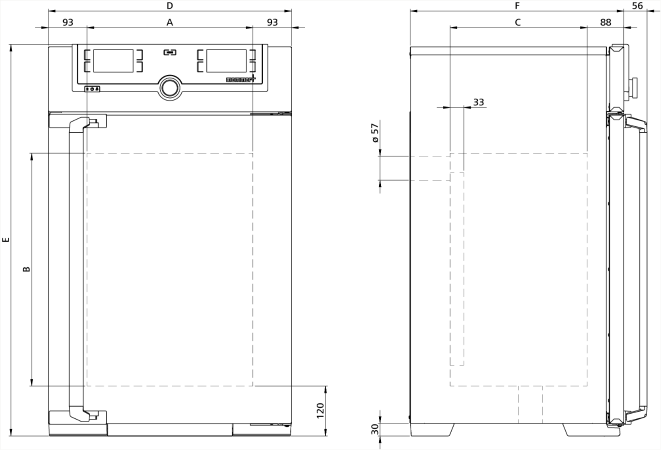 Memmert UF75Plus Model Fanlı Etüv, 74 Litre, Ortam Sıcaklığı+10 - 300°C | Zorlamalı Hava Sirkülasyonlu Laboratuvar Etüvü