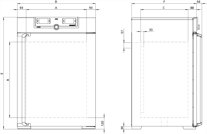 Memmert UF260Plus Model Fanlı Etüv, 256 Litre, Ortam Sıcaklığı+10 - 300°C | Zorlamalı Hava Sirkülasyonlu Laboratuvar Etüvü