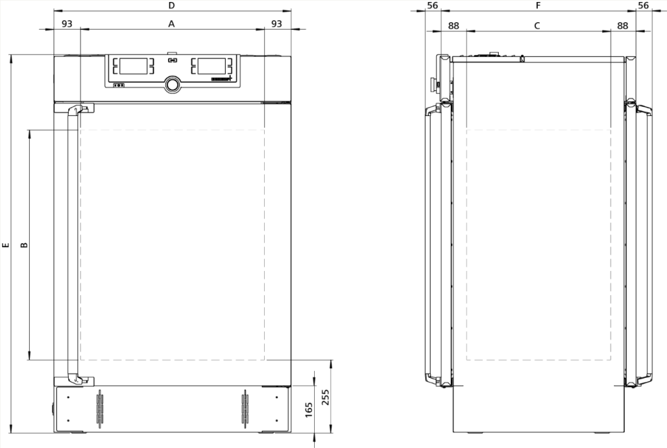 Memmert UF260TS Model Pass-Through (Geçişli) Etüv, 256 Litre, Ortam Sıcaklığı+10 - 250°C | Temiz Oda ve Kontrollü Isıtma Uygulamaları