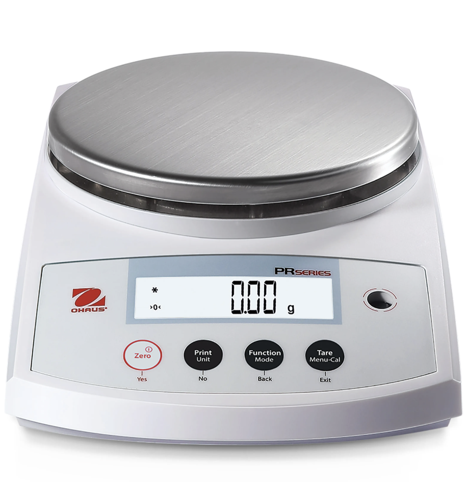 Ohaus PR4202/E Model Hassas Terazi | 4200 g Kapasiteli, 0,01 g Hassasiyetli, Harici Kalibrasyonlu Laboratuvar Terazisi